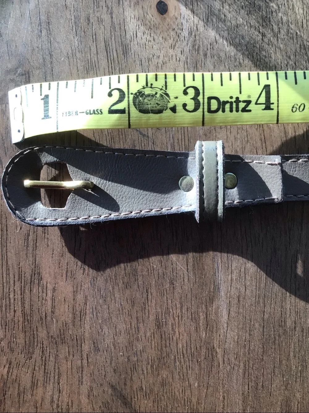 Bundle 2/$14 womens  Slim Brown faux Leather Belt Sz M/L 35 inches
